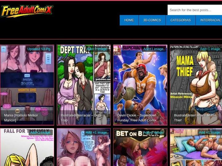 Free Adult Comix preview